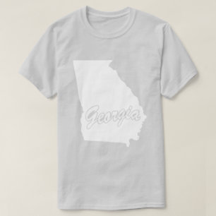 Camiseta de Forma do Estado da Geórgia