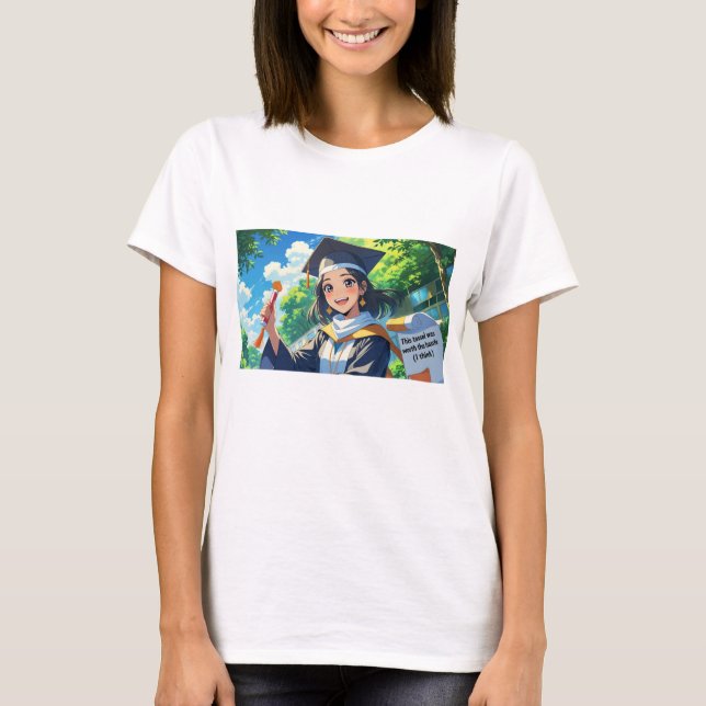 Camiseta de Formatura - Citação Engraçada. (Frente)