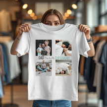 Camiseta de Foto da Família Super-Herói do Papai M