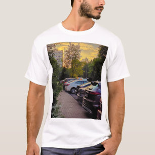 Camiseta de Foto da Rua Golden Hour – Personalizáv