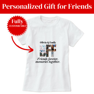 Camiseta de Foto de Amigas – Personalizada para Am