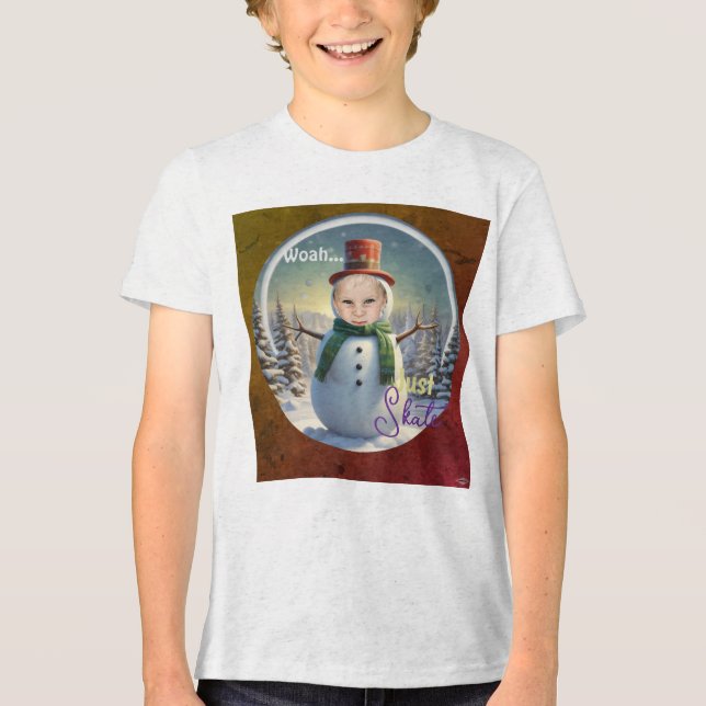 Camiseta de Foto de Boneco de Neve HAMbyWG (Frente)