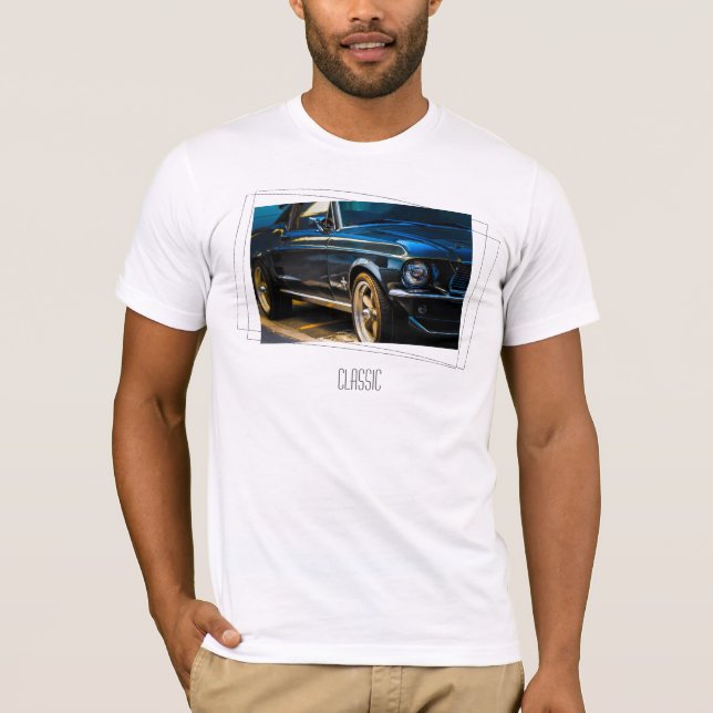 Camiseta de Foto de Carro Antigo Clássico (Frente)