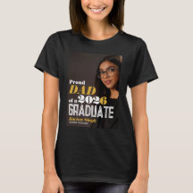 Camiseta de Foto de Formatura de Mãe Orgulhosa – M