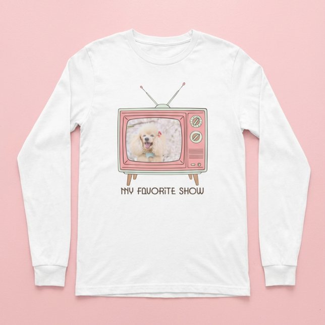 Camiseta de Foto de Poodle – Meu Programa Favorito (Criador carregado)