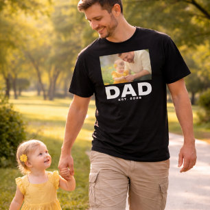 Camiseta de Foto do Papai Destemido Estabelecida