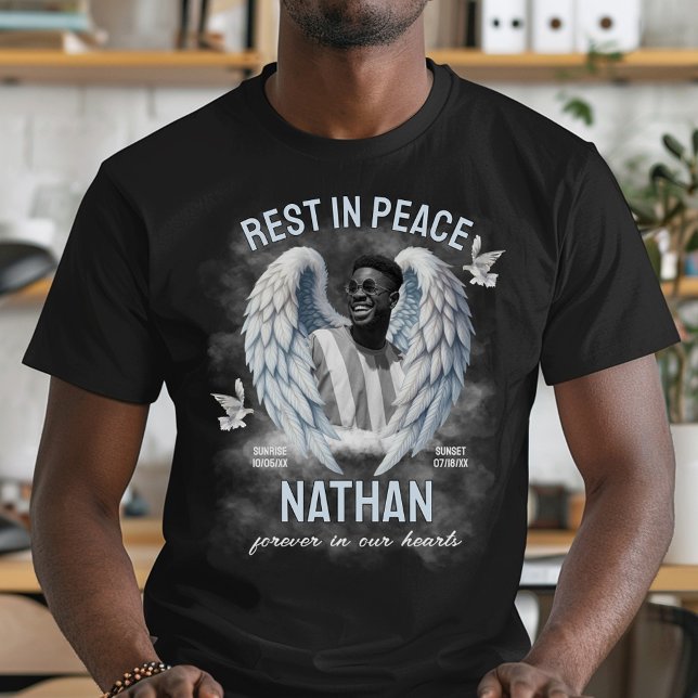 Camiseta de Foto Memorial Asas de Anjo (Criador carregado)