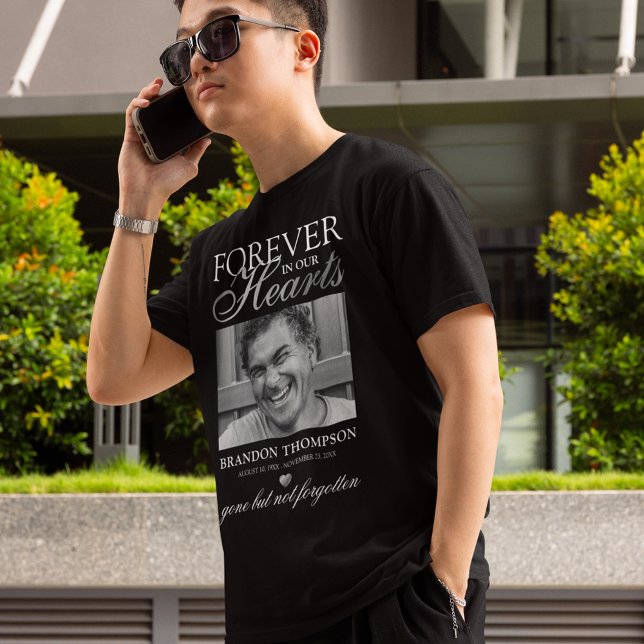 Camiseta de Foto Memorial Para Sempre em Nossos Co (Criador carregado)