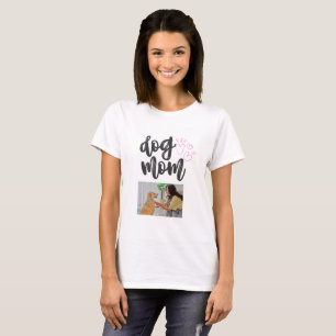 Camiseta de Foto Personalizada de Mãe de Cachorro