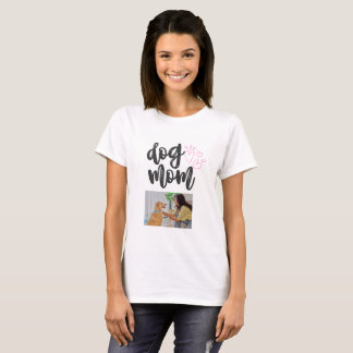 Camiseta de Foto Personalizada de Mãe de Cachorro