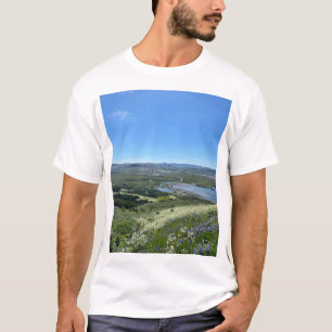 Camiseta de Fotografia da Natureza do Rio da Monta