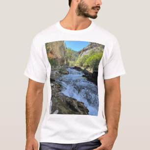 Camiseta de Fotografia da Natureza do Rio da Monta