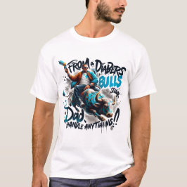 Camiseta De Fraldas a Pais de Touro Manipulam Qualquer Cami