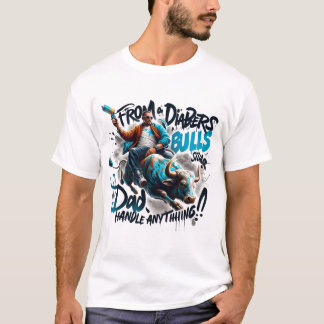 Camiseta De Fraldas a Pais de Touro Manipulam Qualquer Cami