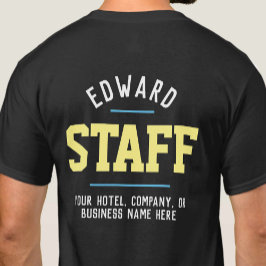 Camiseta de Funcionários de Hospitalidade Impressa
