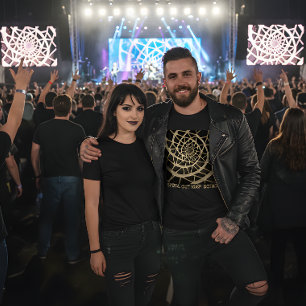 Camiseta de Fusão de Arte e Música - Continue em E