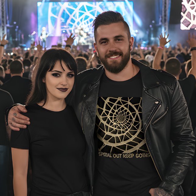 Camiseta de Fusão de Arte e Música - Spiral Out Ke (Criador carregado)