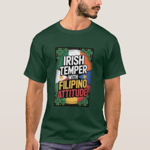 Camiseta de Fusão Irlandesa Filipina do Dia de São