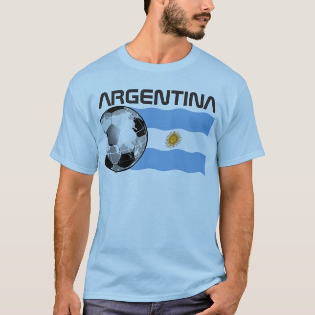 Camiseta de futebol da Argentina (Frente)