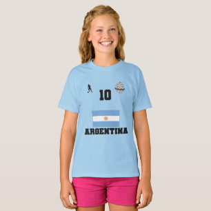 Camiseta de Futebol da Argentina Crianças do Futeb