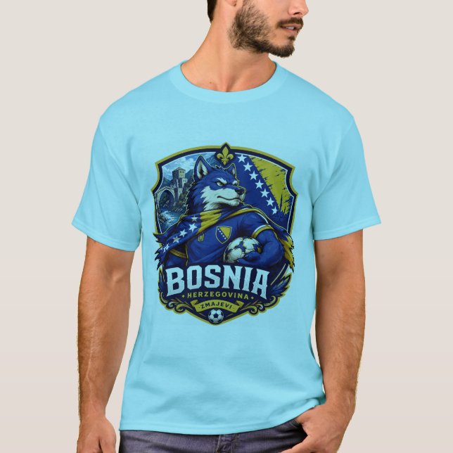 camiseta de futebol da Bósnia (Frente)