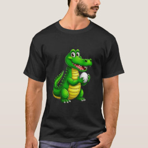 Camiseta de Futebol de Crocodilo Fofo Fique Selvag