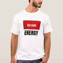 Camiseta de Futebol de Energia com Cartão Vermelho