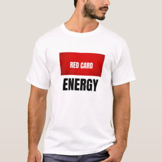 Camiseta de Futebol de Energia com Cartão Vermelho