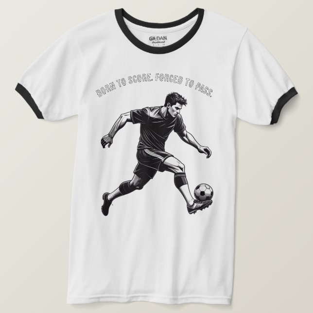 Camiseta de Futebol Divertida e Motivacional (Frente do Design)