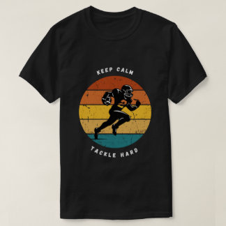Camiseta de Futebol 'Mantenha a Calma e Enfrente c