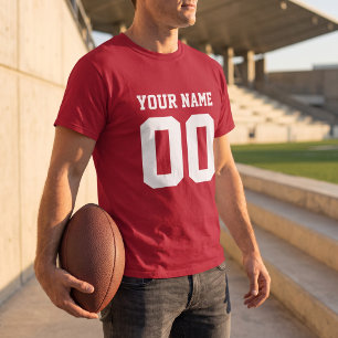 Camiseta de Futebol Masculina com Nome e Número Pe