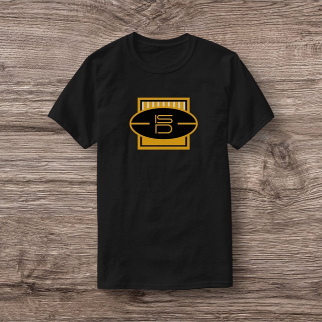 Camiseta de futebol preto e Dourado da ISD (Criador carregado)