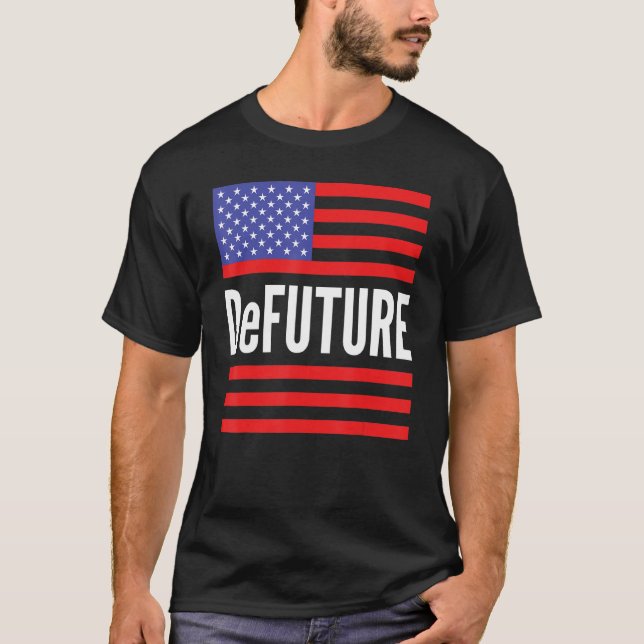 Camiseta De FUTURE Ron Desantis American Flag 1 (Frente)