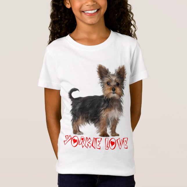Camiseta de Garotas de Cachorro de Yorkshire Terri (Frente)