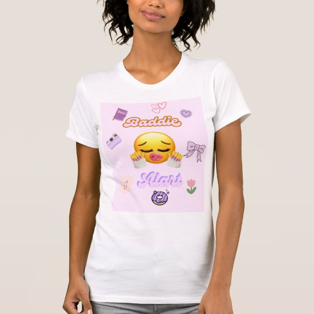 camiseta de garotas más fofas na moda (Frente)