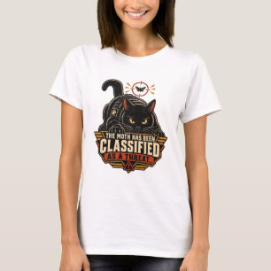 Camiseta de Gato - A Mariposa Foi Classificada Com