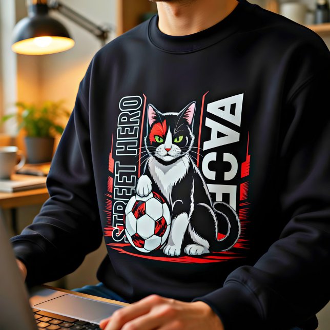 Camiseta de Gato Amante de Futebol – Presente Dive (Criador carregado)