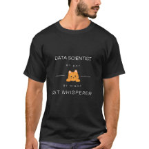 Camiseta de Gato Cientista de Dados Engraçada