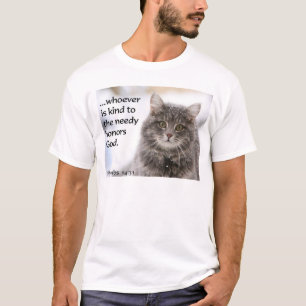 Camiseta de gato cristã, Alimente gatos de rua