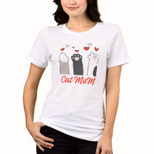Camiseta de gato da mãe para donos de gatos