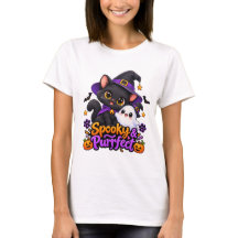 Camiseta de Gato de Halloween - Assustador & Perfe