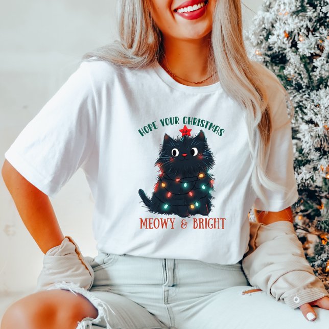 Camiseta de Gato de Meowy e Bright (Criador carregado)