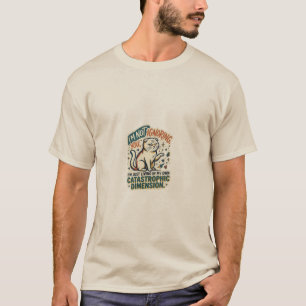 Camiseta de Gato Divertido 'Não Estou Ignorando Vo