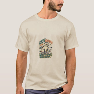Camiseta de Gato Divertido 'Não Estou Ignorando Vo
