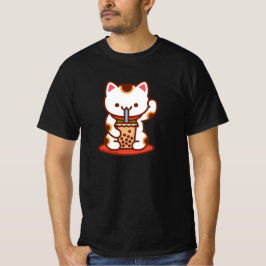 Camiseta de gato engraçada - MANEKI-NEKO BOBA KIT-