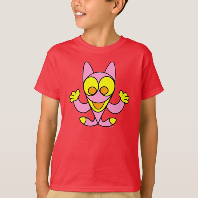 camiseta de gato engraçada para crianças da jango  (Frente)