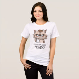 Camiseta de Gato Engraçado | Humor Atual Segunda-f