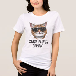 Camiseta de Gato Engraçado | Zero Carinhos Dado