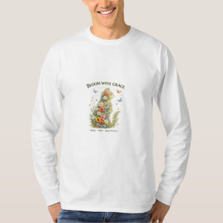 Camiseta de Gato Floral Bloom With Grace |