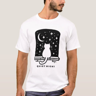 Camiseta de Gato Fofo de Baixa Energia Design Kawa